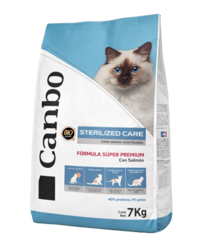 Canbo Gato Esterilizado - Pollo y Salmon x 7 kg