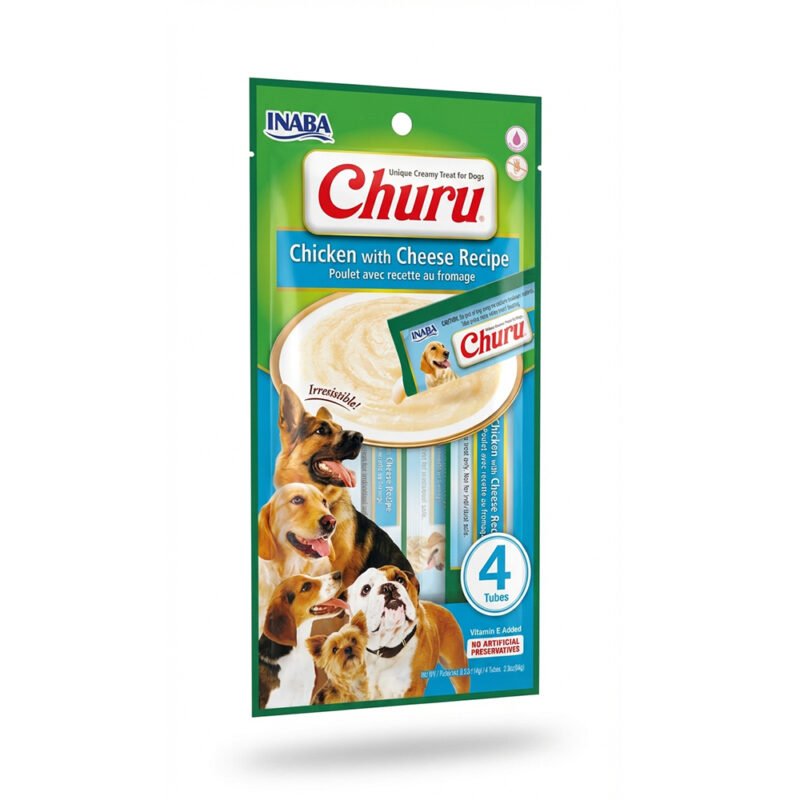 Churu Perro Pollo y Queso 14g x 4 tubos
